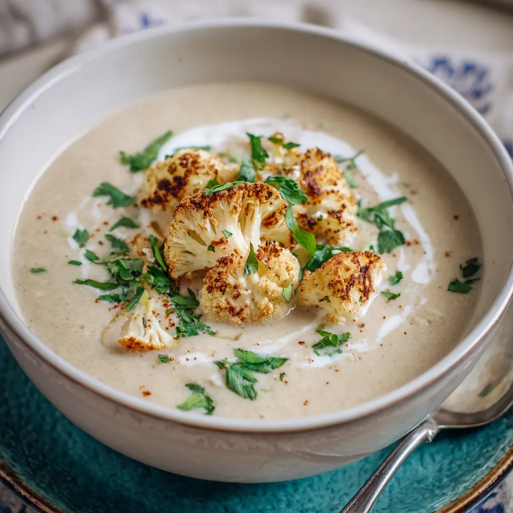 Warm & Creamy Cauliflower Soup to Boost Your Mood! 3