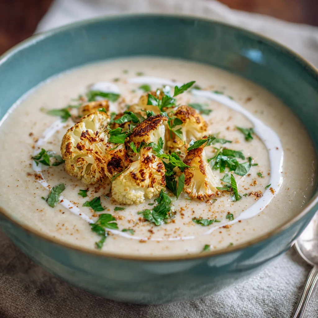 Warm & Creamy Cauliflower Soup to Boost Your Mood! 1