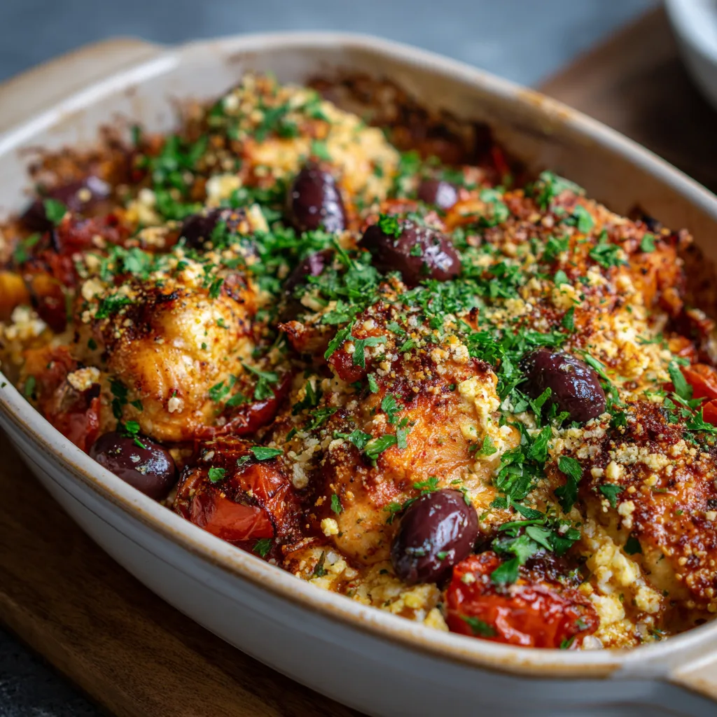 Healthy Mediterranean Chicken Casserole Recipe 3