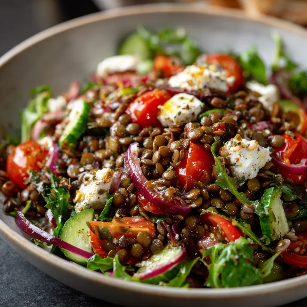 Healthy Mediterranean Lentils Salad – Protein-Packed & Fresh

4