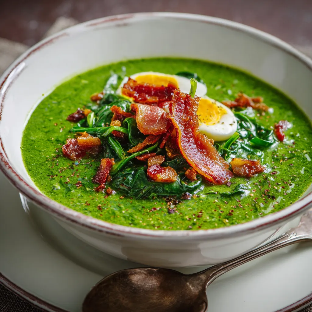 High Protein Low Carb Spinach Soup 1