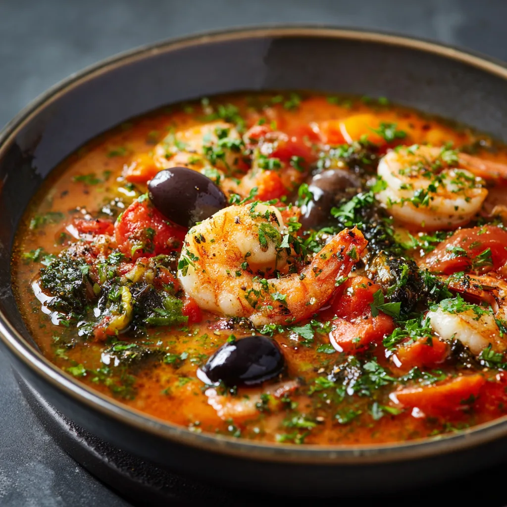High Protein Mediterranean Shrimp Soup – Healthy & Flavorful 3