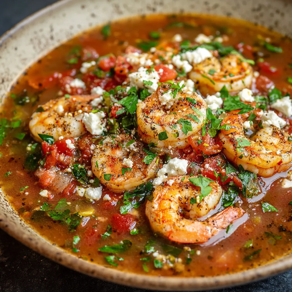 High Protein Mediterranean Shrimp Soup – Healthy & Flavorful 1