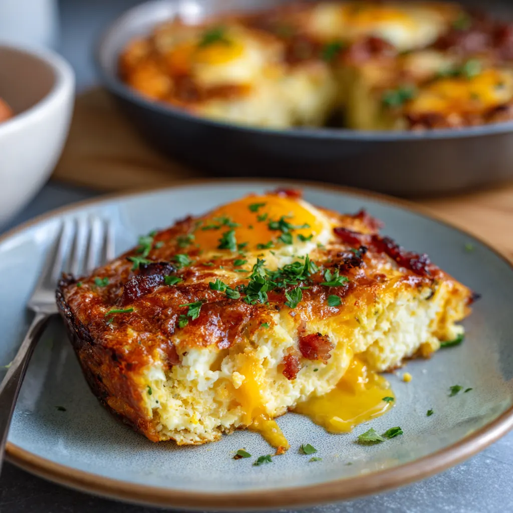 Keto-Friendly Low Carb Eggs Bake Recipe 4