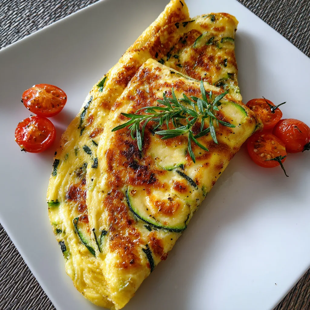 Keto Zucchini Omelette (Low Carb Breakfast Favorite!) 3
