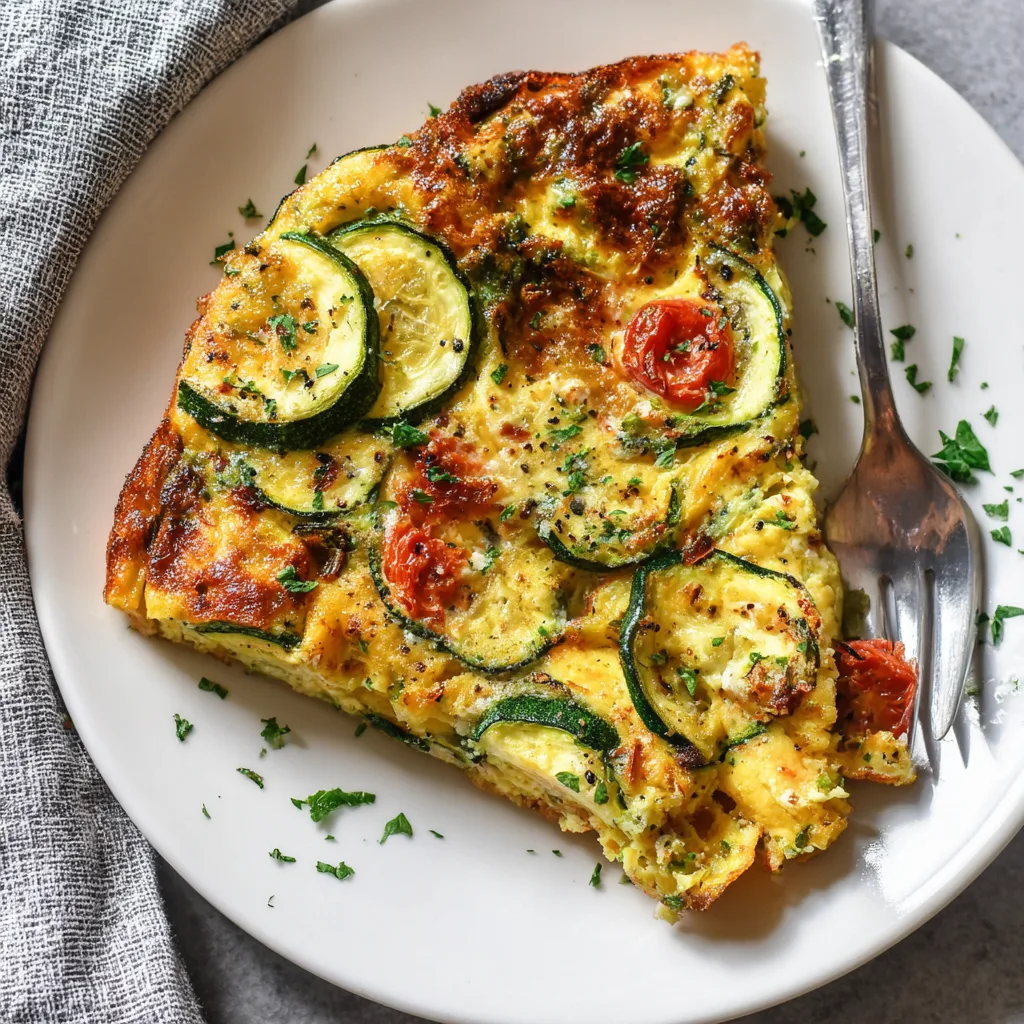 Keto Zucchini Omelette (Low Carb Breakfast Favorite!) 1