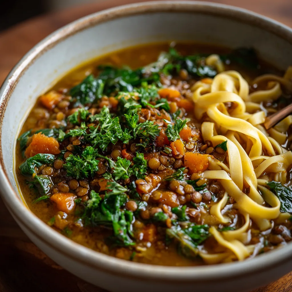 Lentil Noodle Soup 4