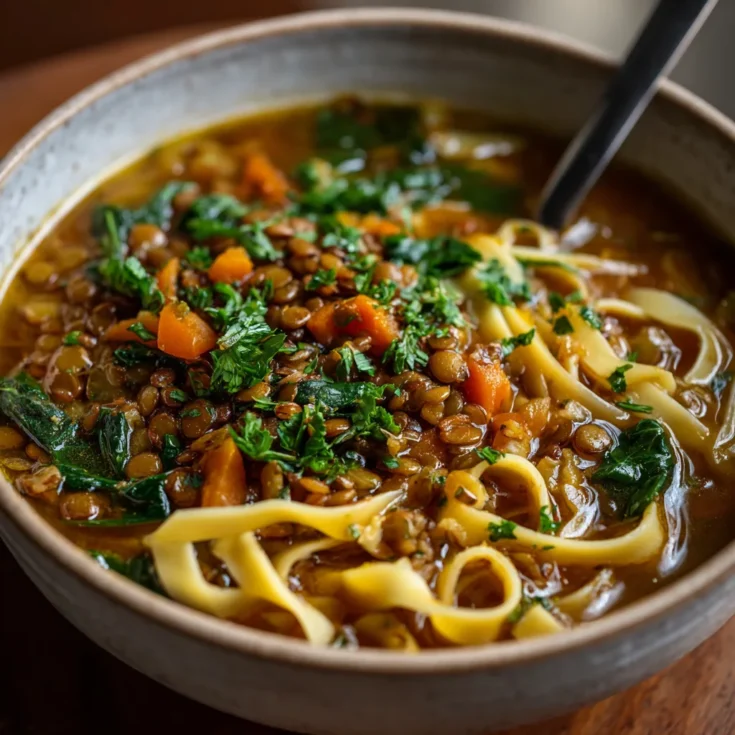 Lentil Noodle Soup 1