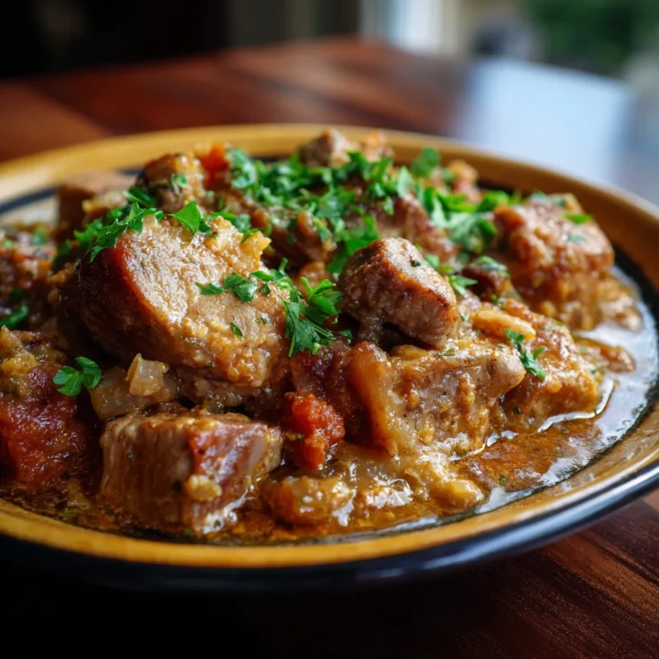 Low Carb Crockpot Pork Casserole 1
