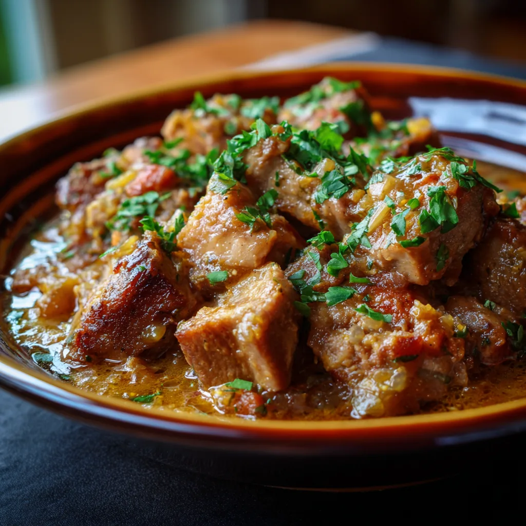 Low Carb Crockpot Pork Casserole 4