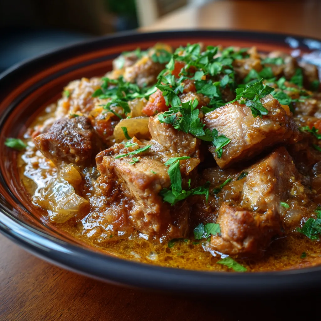 Low Carb Crockpot Pork Casserole 2