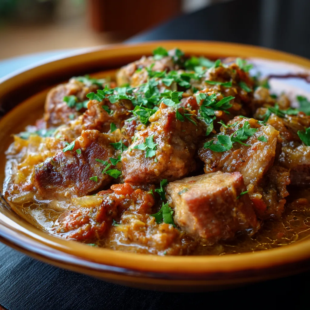 Low Carb Crockpot Pork Casserole 3