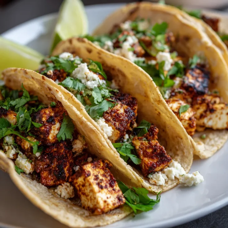 Low Carb Garlic Tofu Tacos Recipe 1
