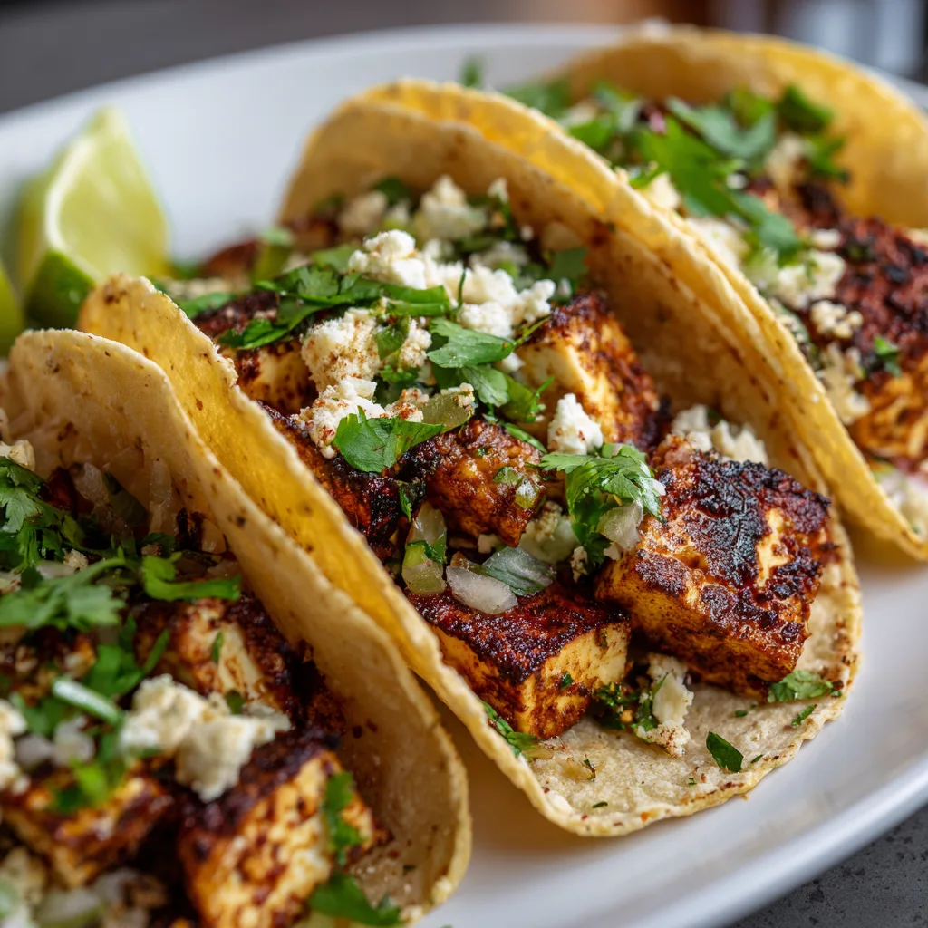 Low Carb Garlic Tofu Tacos Recipe 2