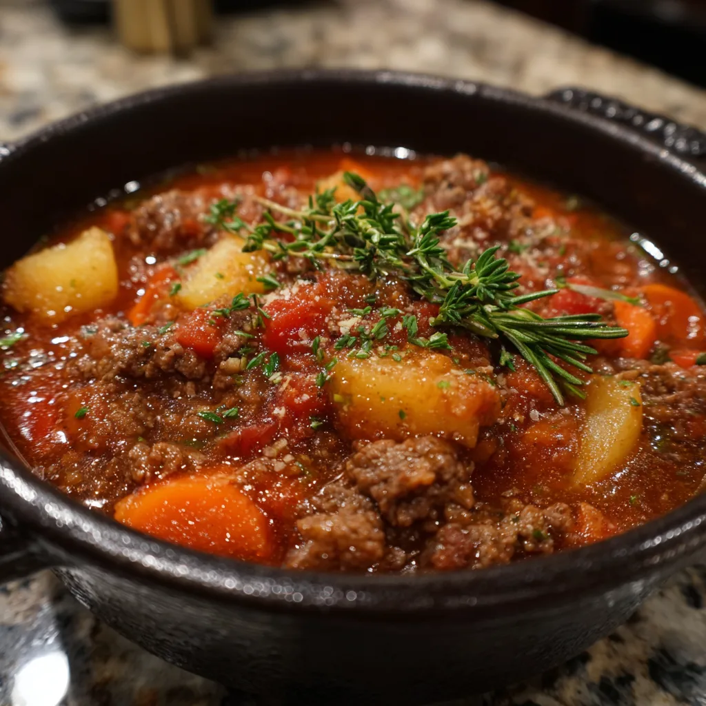 Low Carb Stuffed Ground Beef Stew – Hearty & Healthy Comfort Food

4
