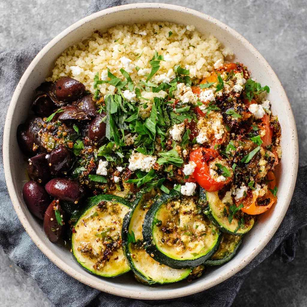 Mediterranean Zucchini Bowl for Two (Light & Fresh!) 2