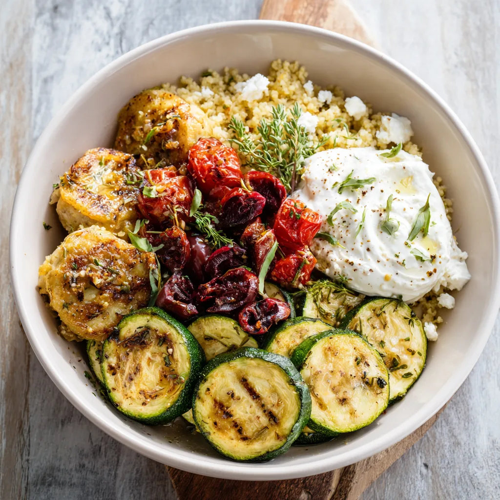 Mediterranean Zucchini Bowl for Two (Light & Fresh!) 3