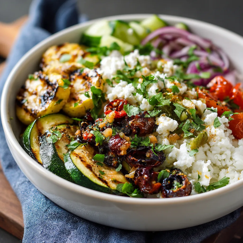 Mediterranean Zucchini Bowl for Two (Light & Fresh!) 1