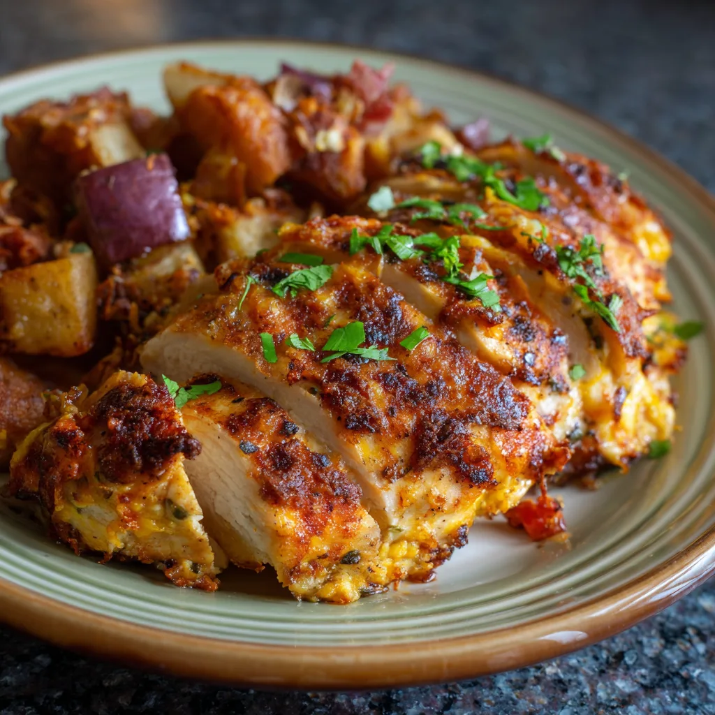 No Oil Air Fryer Chicken Breast Casserole Recipe 4
