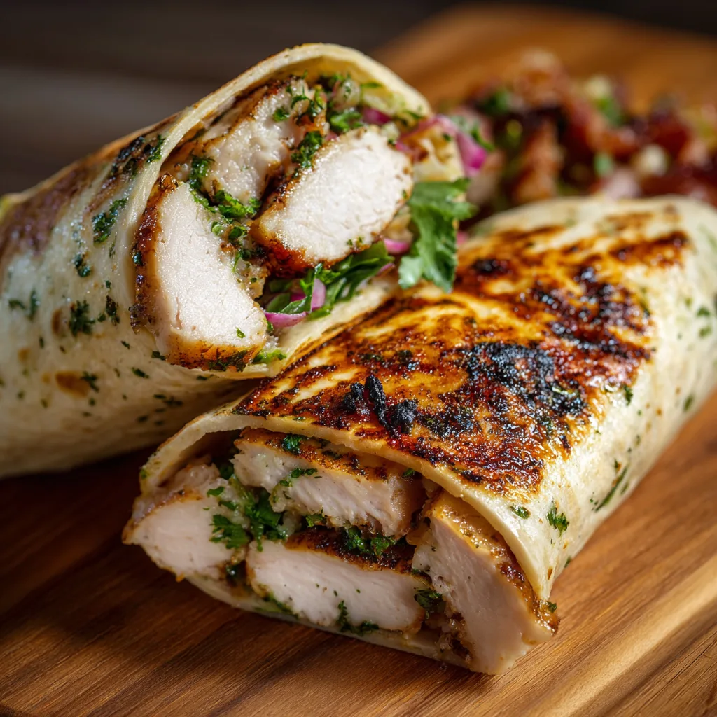 No Oil Pan-Seared Chicken Breast Wrap – Healthy & Delicious 2