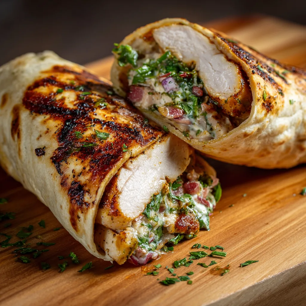 No Oil Pan-Seared Chicken Breast Wrap – Healthy & Delicious 2