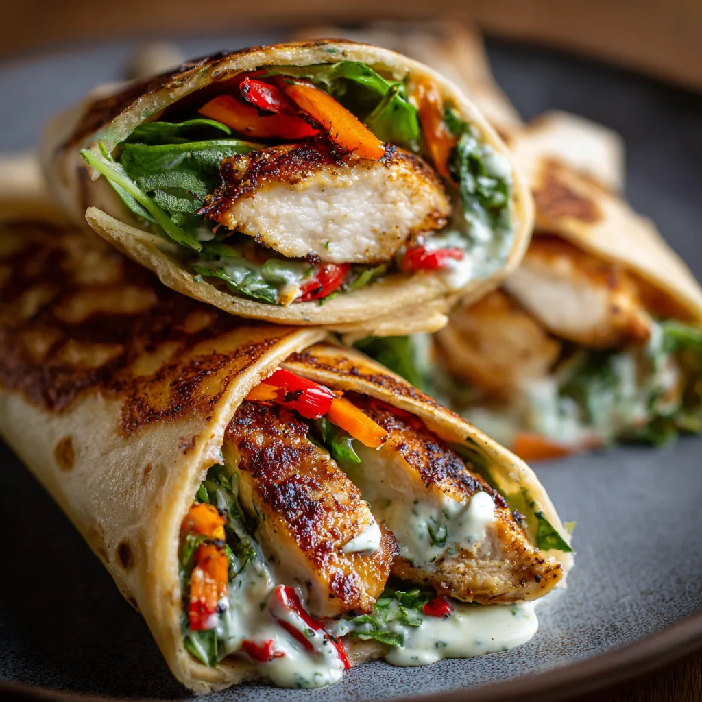 No Oil Pan-Seared Chicken Breast Wrap – Healthy & Easy Meal 1