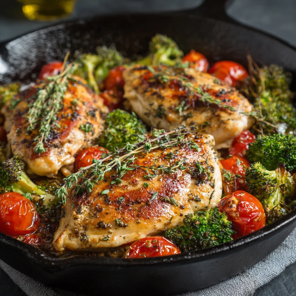 One-Pan Healthy Baked Chicken Breast Skillet (So Easy!) 2