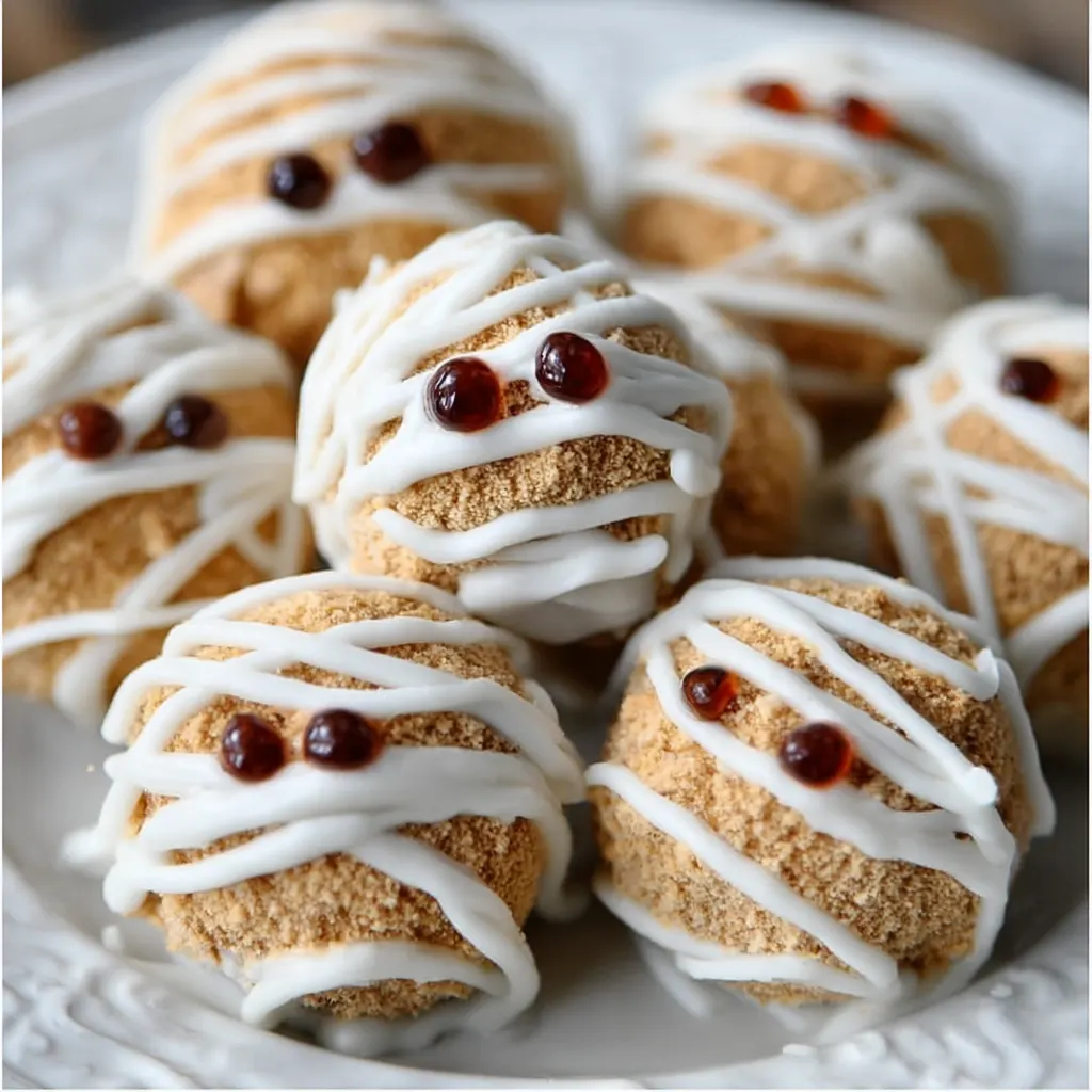No-Bake Pumpkin Mummy Truffles Kids Will Love 2