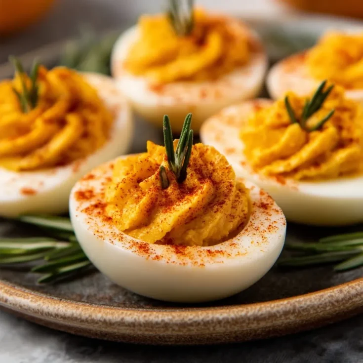 Pumpkin Deviled Eggs 1