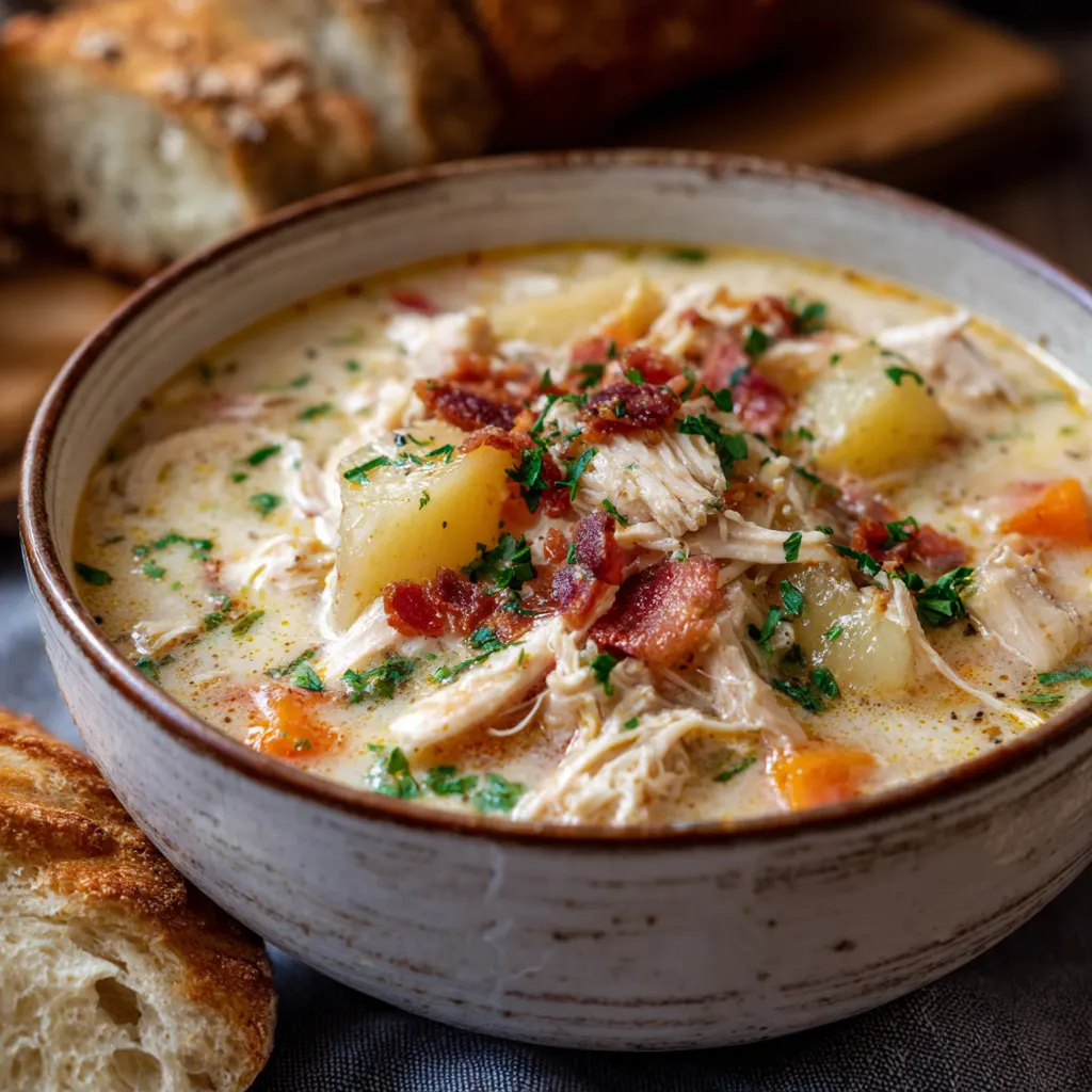 Slow Cooker Chicken Chowder A Creamy, Comforting Delight 3