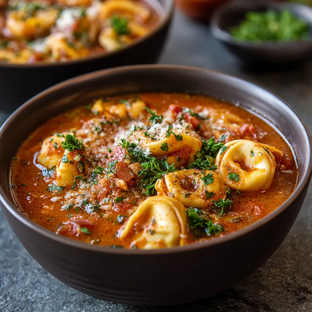Slow Cooker Tortellini Meal Prep Soup Recipe 3