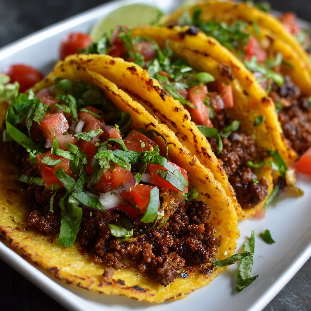 Spicy Grilled Ground Beef Tacos 1