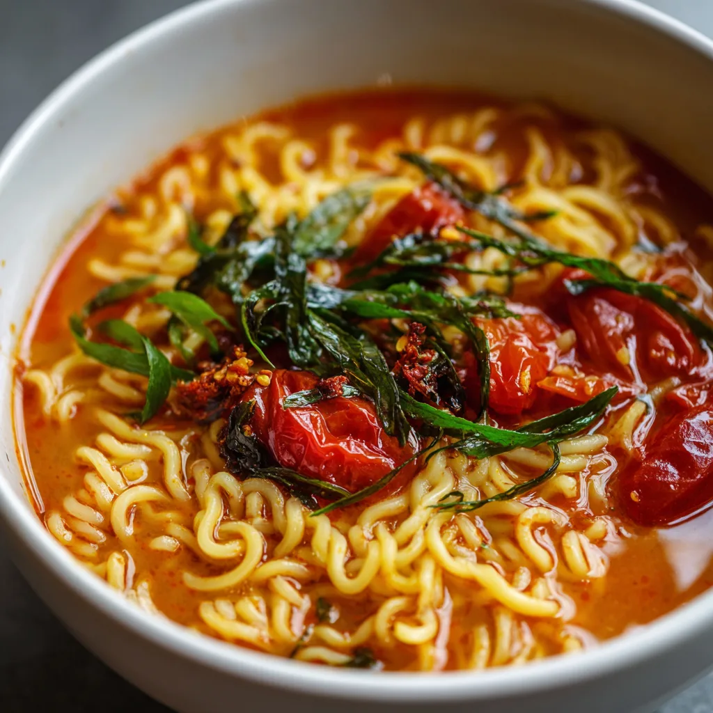 Spicy Tomato Noodle Soup Recipe 2