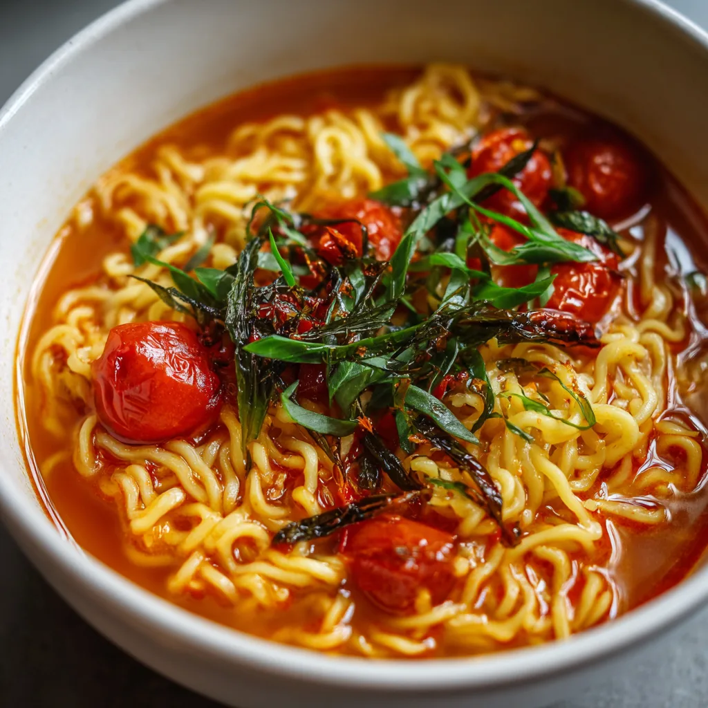 Spicy Tomato Noodle Soup Recipe 4