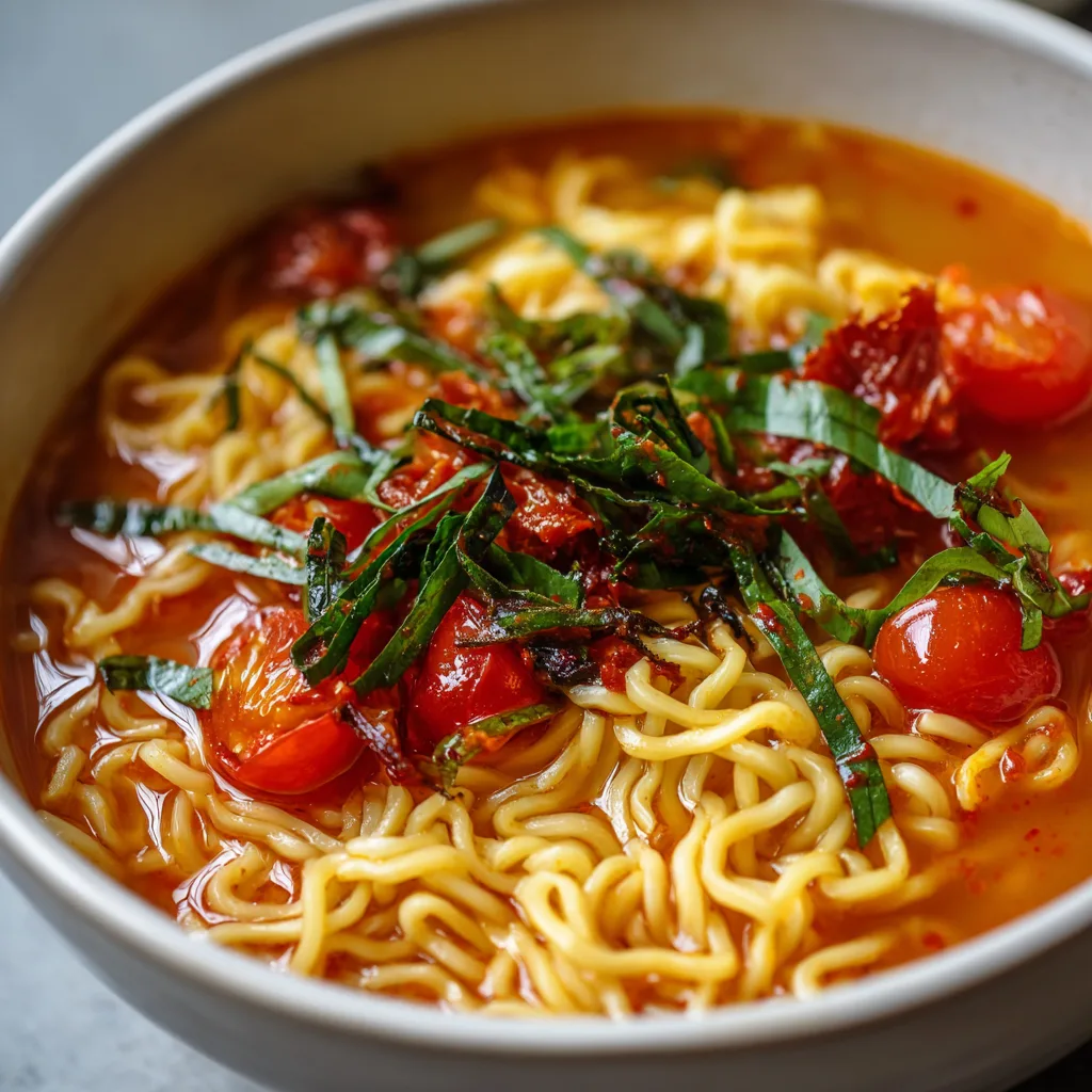 Spicy Tomato Noodle Soup Recipe 3