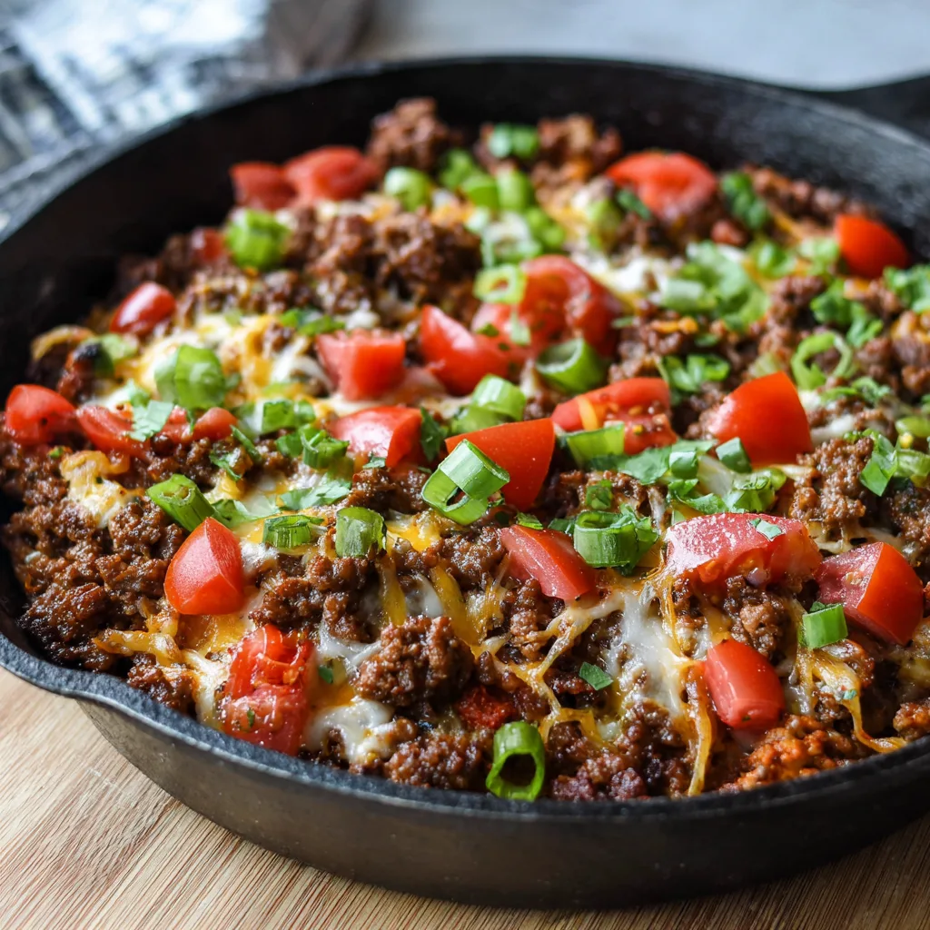 The Ultimate No-Bake Air Fryer Ground Beef Skillet A Flavorful & Convenient Meal 2