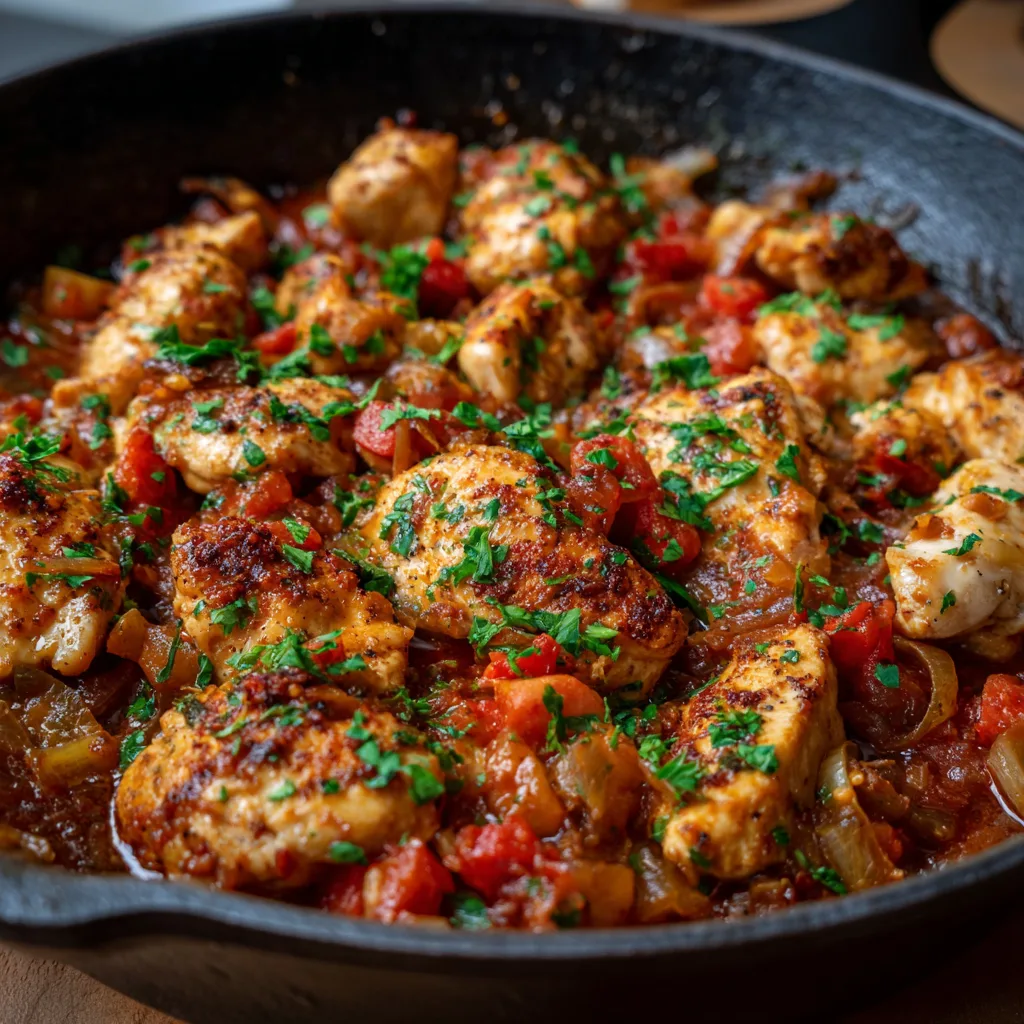 For Dinner: Low Carb Chicken Skillet – Quick, Healthy & Satisfying

 4