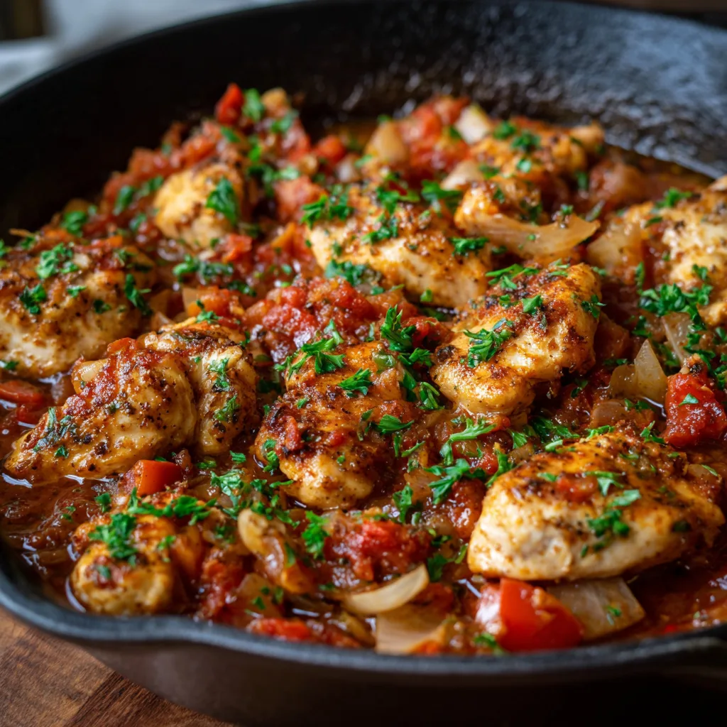 For Dinner: Low Carb Chicken Skillet – Quick, Healthy & Satisfying

3