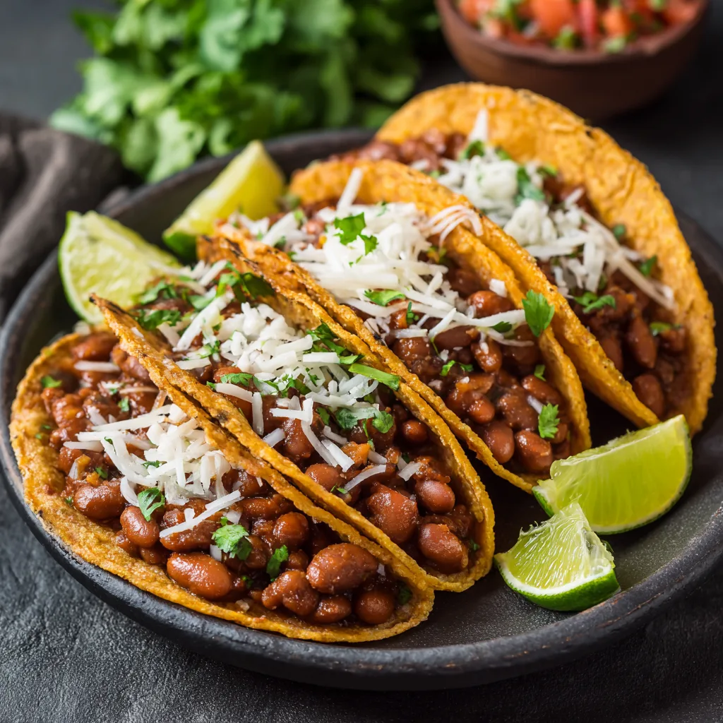 Dump and Go Crockpot Beans Tacos