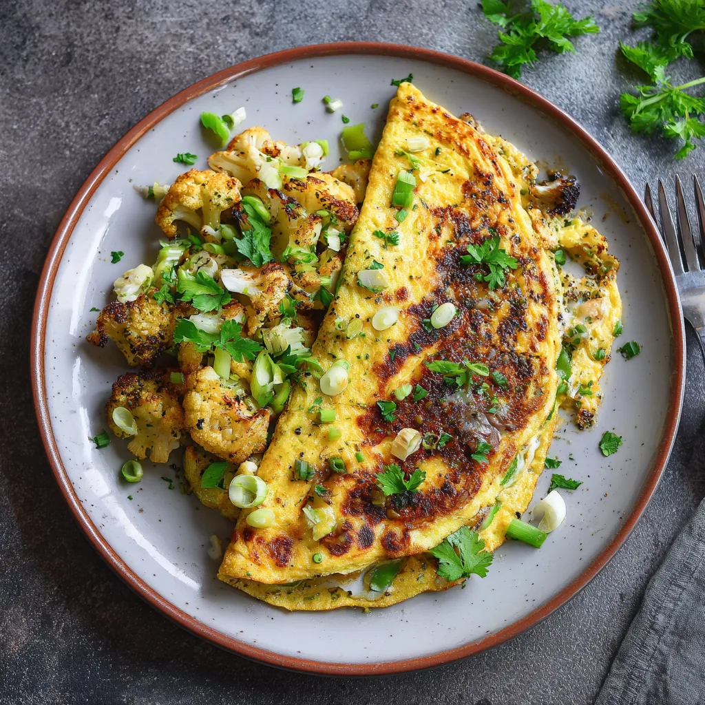 Family-Friendly Low Carb Cauliflower Omelette