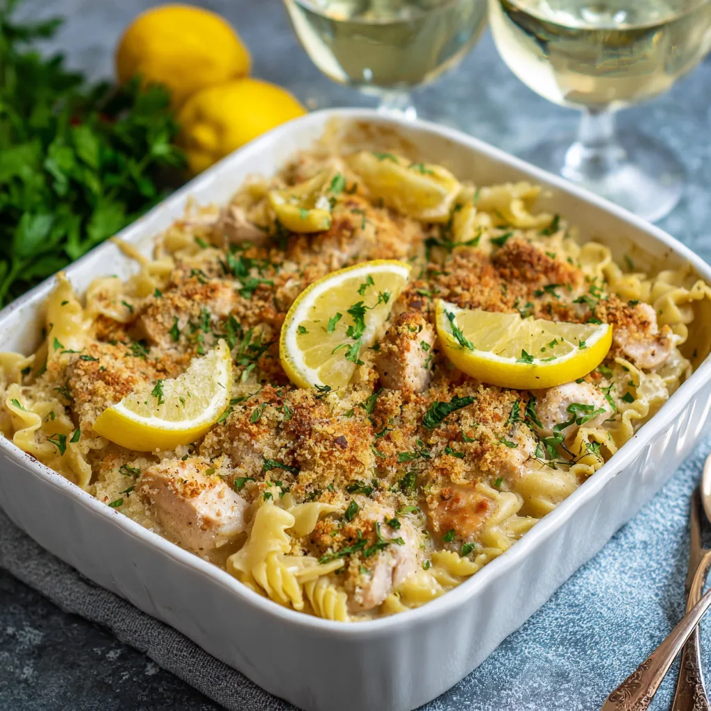 No Bake Lemon Pork Casserole