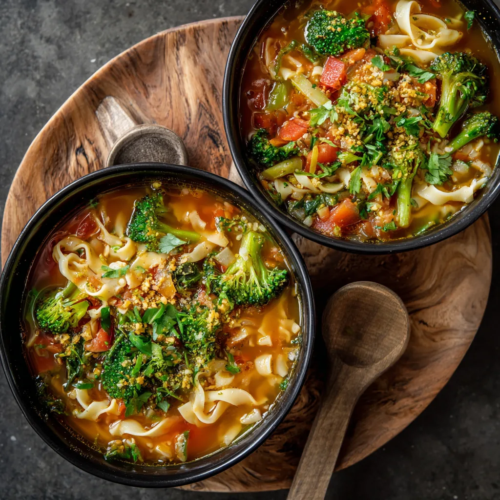 Quick & Cozy Broccoli Noodle Soup – Light, Healthy, and Delicious!