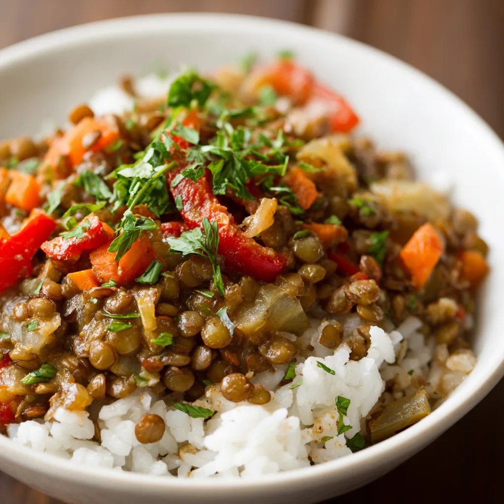 Comfort Food Crockpot Lentils