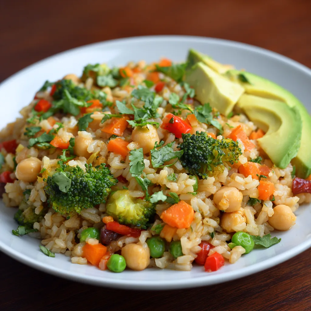 Wholesome High Protein Veggie Rice Bowl