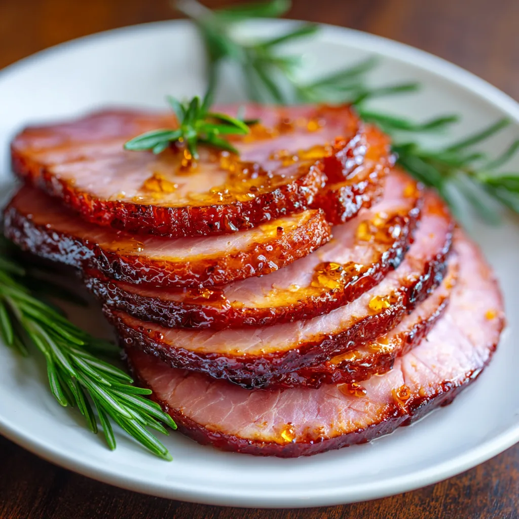 Baked Honey Ham Slices – Sweet, Juicy & So Easy