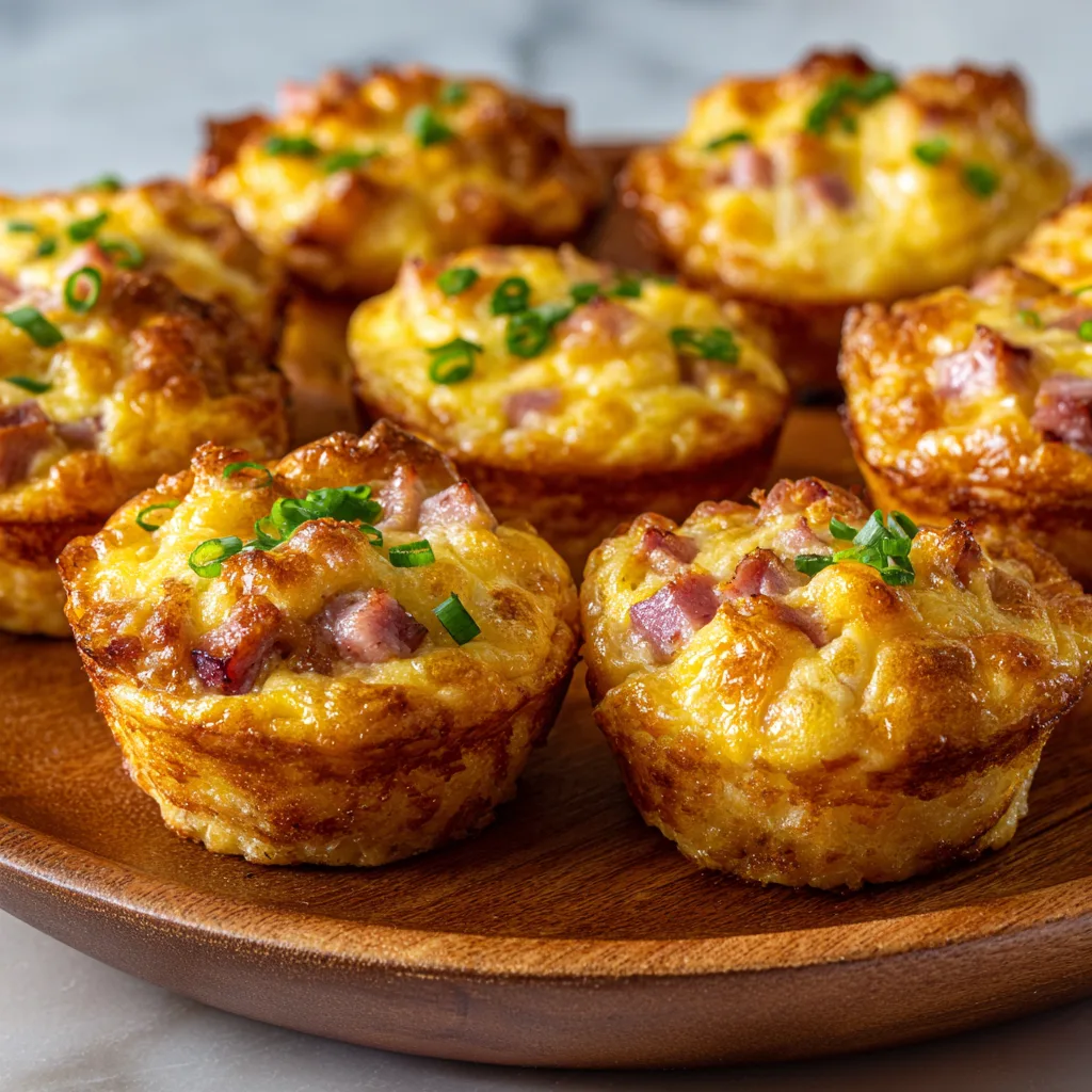 Ham & Cheese Mini Muffins – Savory, Cheesy & Bite-Sized