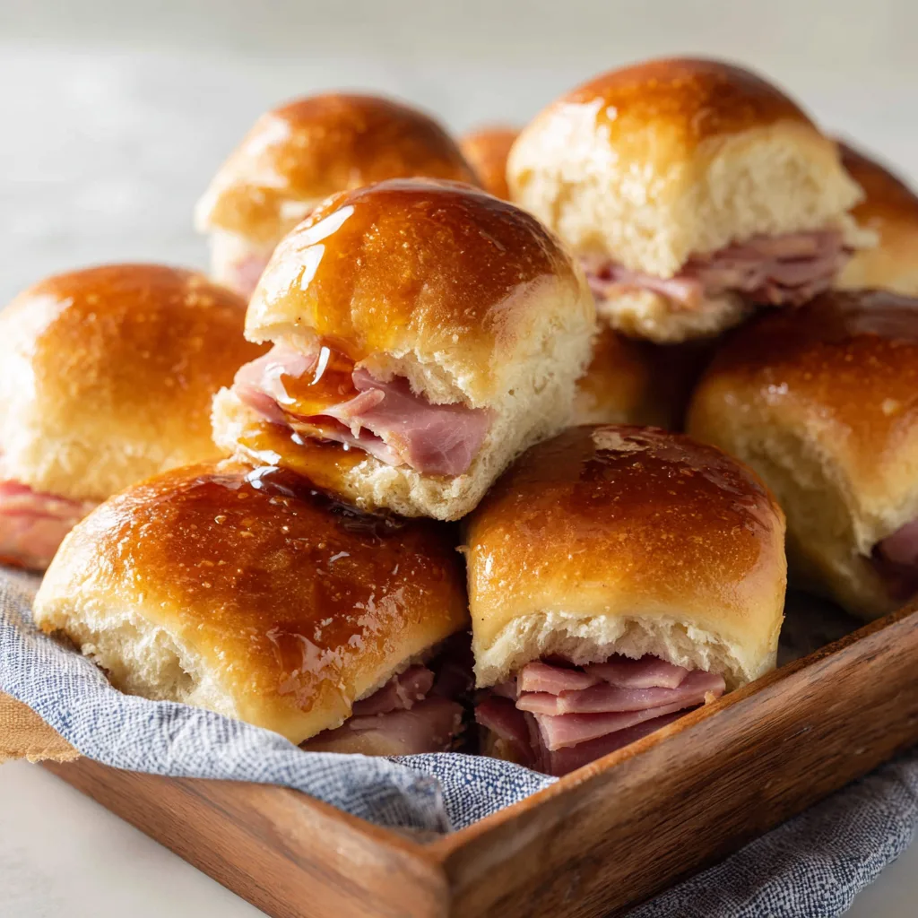 Brown Sugar Ham Dinner Rolls – Soft, Sweet & Buttery