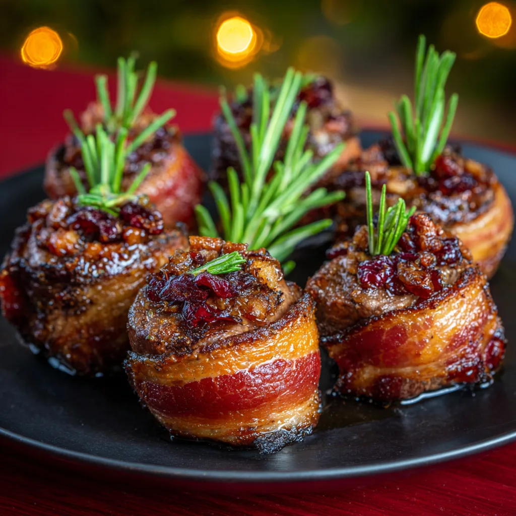 Christmas Bacon-Wrapped Prime Rib Bites – Juicy & Elegant