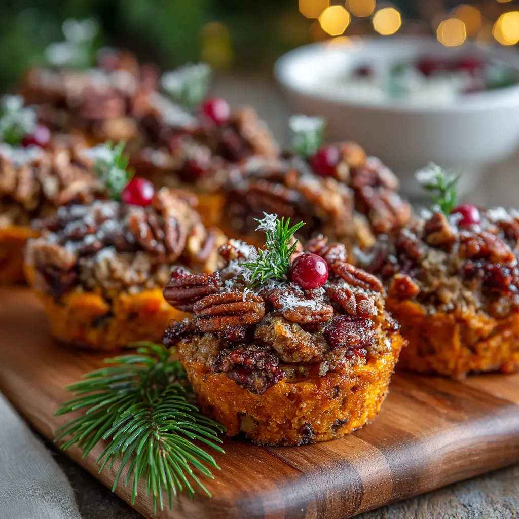 Christmas Sweet Potato Pecan Casserole Cups – Mini, Festive & Crowd-Pleasing!