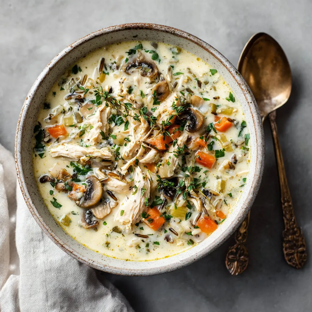 Creamy Chicken & Wild Rice Chowder – Hearty & Comforting